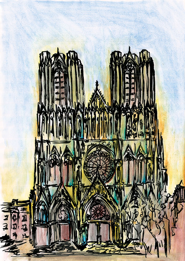 A122-2024 – Notre Dame jaune et marron (w)